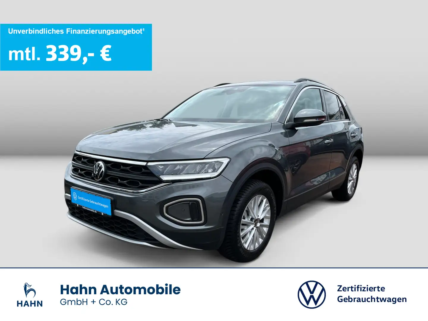 Volkswagen T-Roc 1.0TSI Life LED Navi Parklenk Sitzh App-Co Grau - 1