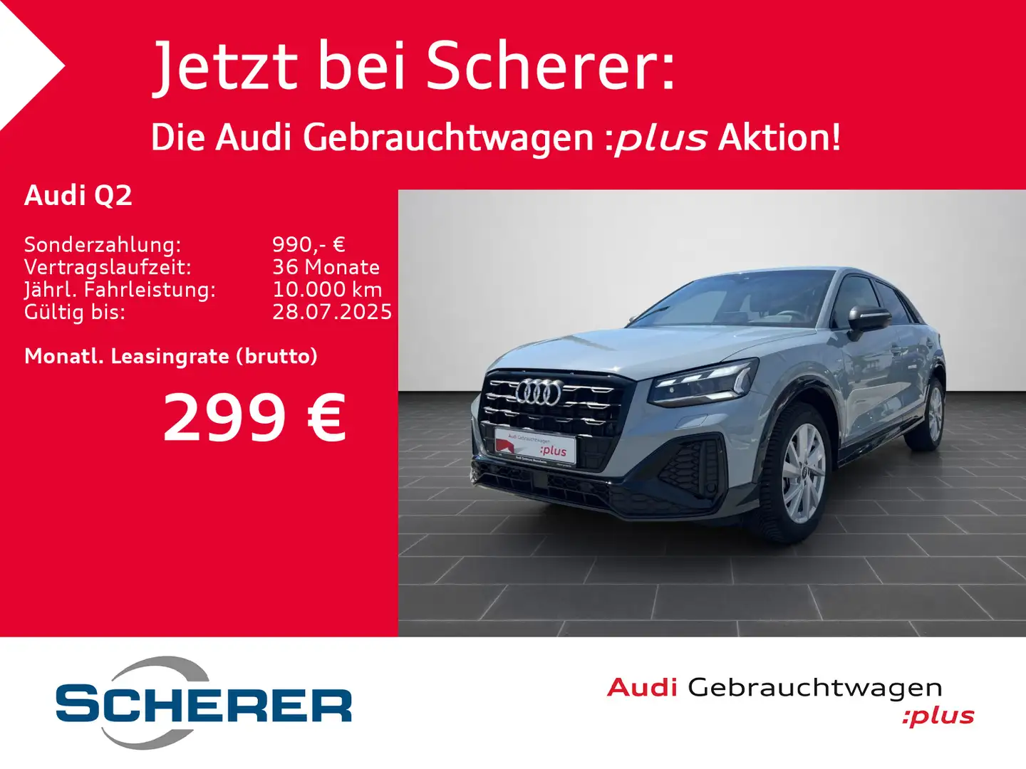 Audi Q2 35 TFSI S tronic S LINE AHK MAT-LED Grau - 1