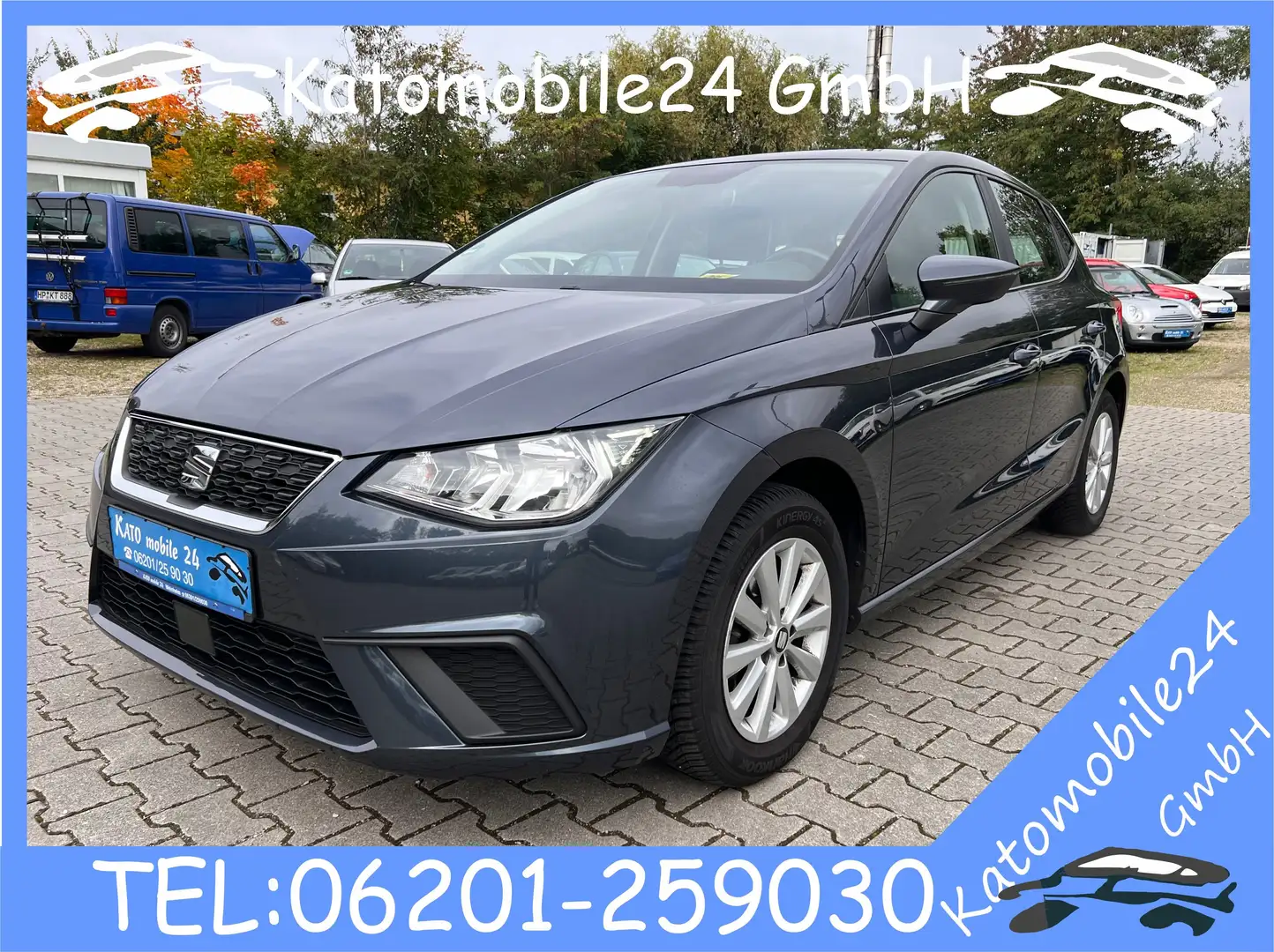 SEAT Ibiza Style 1.0 TGI CNG Erdgas Navi DAB SHZ PDC ... Grau - 1