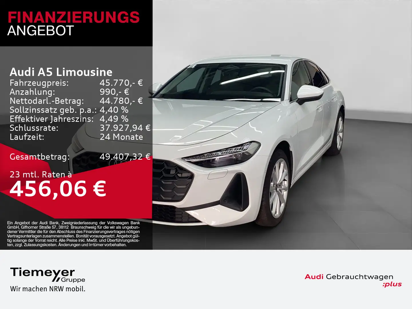 Audi A5 TFSI Q LEDER LED+ ASSIST KAMERA Weiß - 1