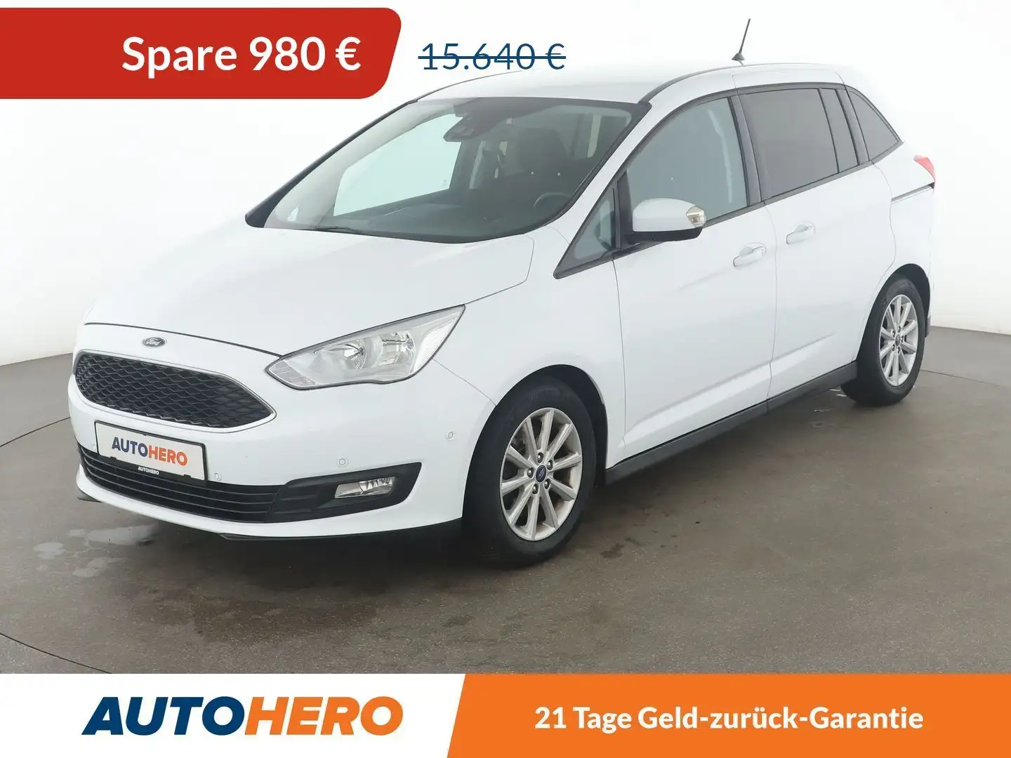 Ford Grand C-Max 1.0 EcoBoost Cool&Connect*NAVI*CAM*PDC*SHZ*KLIMA* Weiß - 1