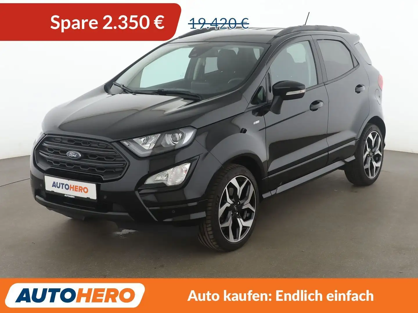 Ford EcoSport 1.0 EcoBoost ST-Line *NAVI*LED*CAM*SHZ*TEMPO* Schwarz - 1