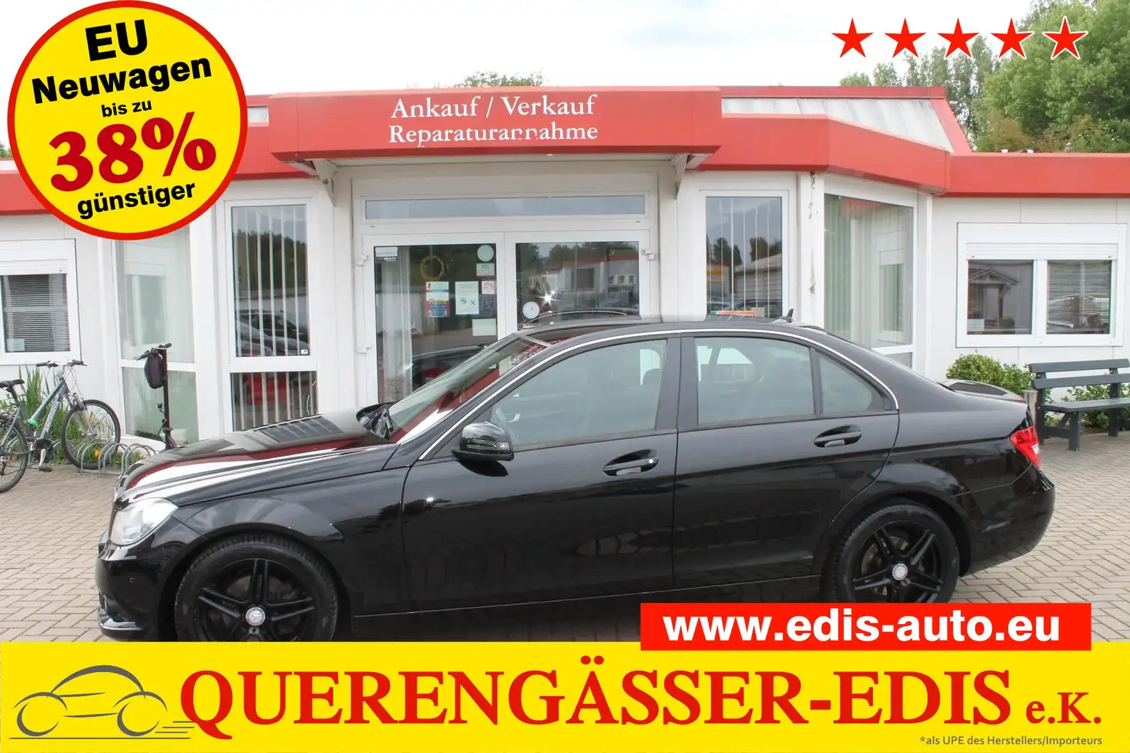 Mercedes-Benz C 180 CDi (W204) 88 kW (120 PS), Schalt. 6-Gang, Heck... Negro - 1