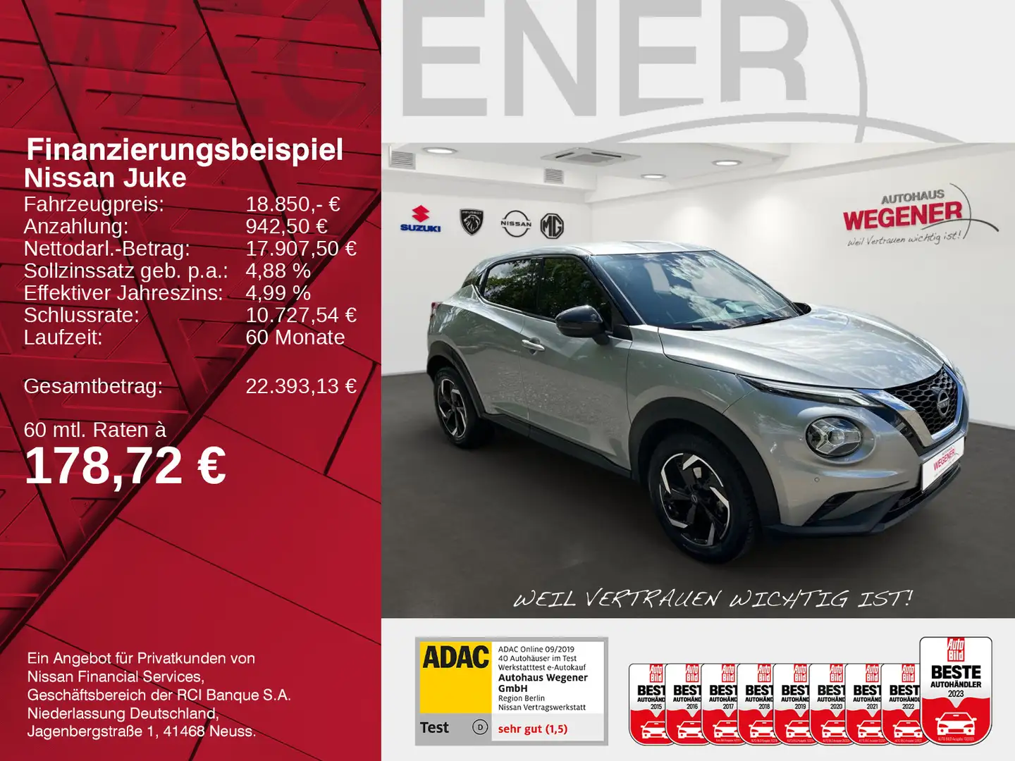 Nissan Juke JUKE DIG-T N-Connecta 117 PS LED NAVI SHZ KAMERA Silber - 2