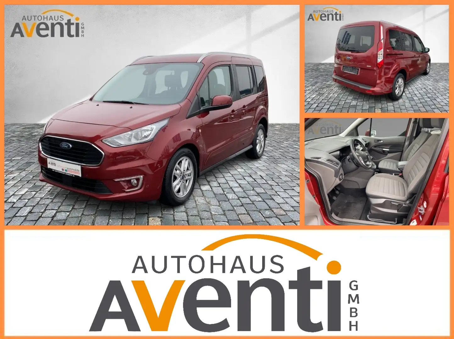 Ford Tourneo Connect Titanium *Pano*AHK*Navi*SHZ*KAM* Rouge - 1