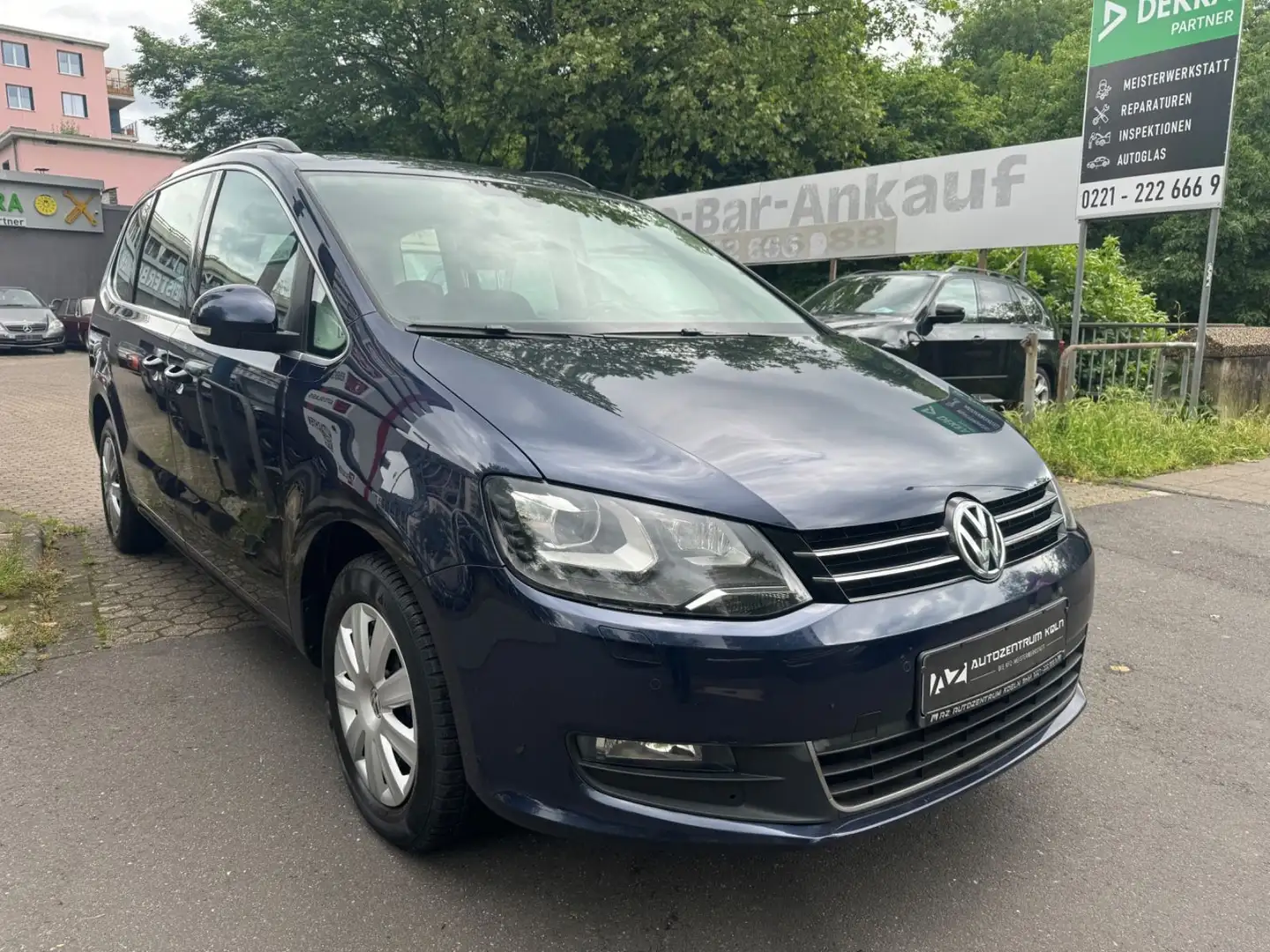 Volkswagen Sharan Comfortline BMT 4Motion NAVI  1-HAND XENO Kék - 2