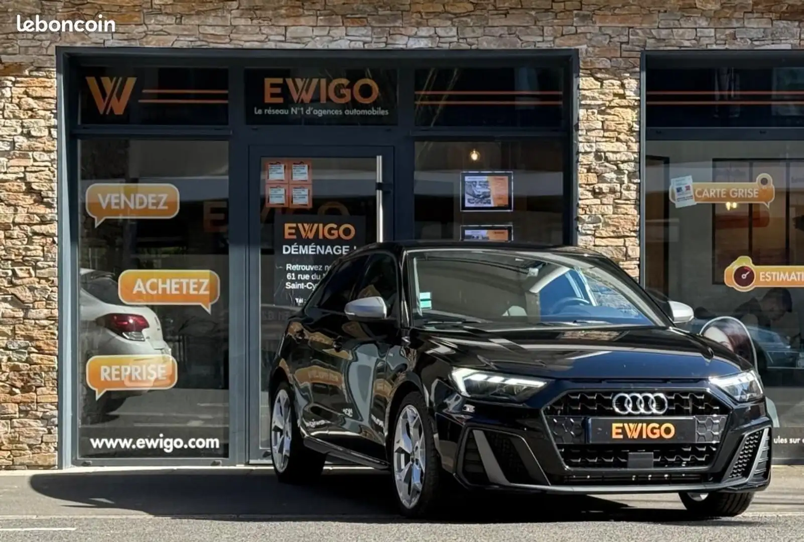 Audi A1 2.0L 40 TFSI 200CH S-TRONIC S-LINE Noir - 1