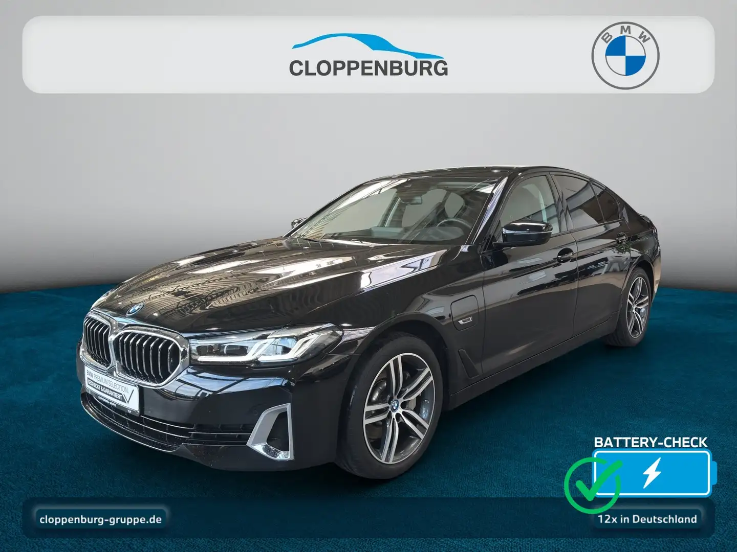 BMW 530 e Limousine Luxury Line StKlima+Navi+SHZ+HiFi Schwarz - 1