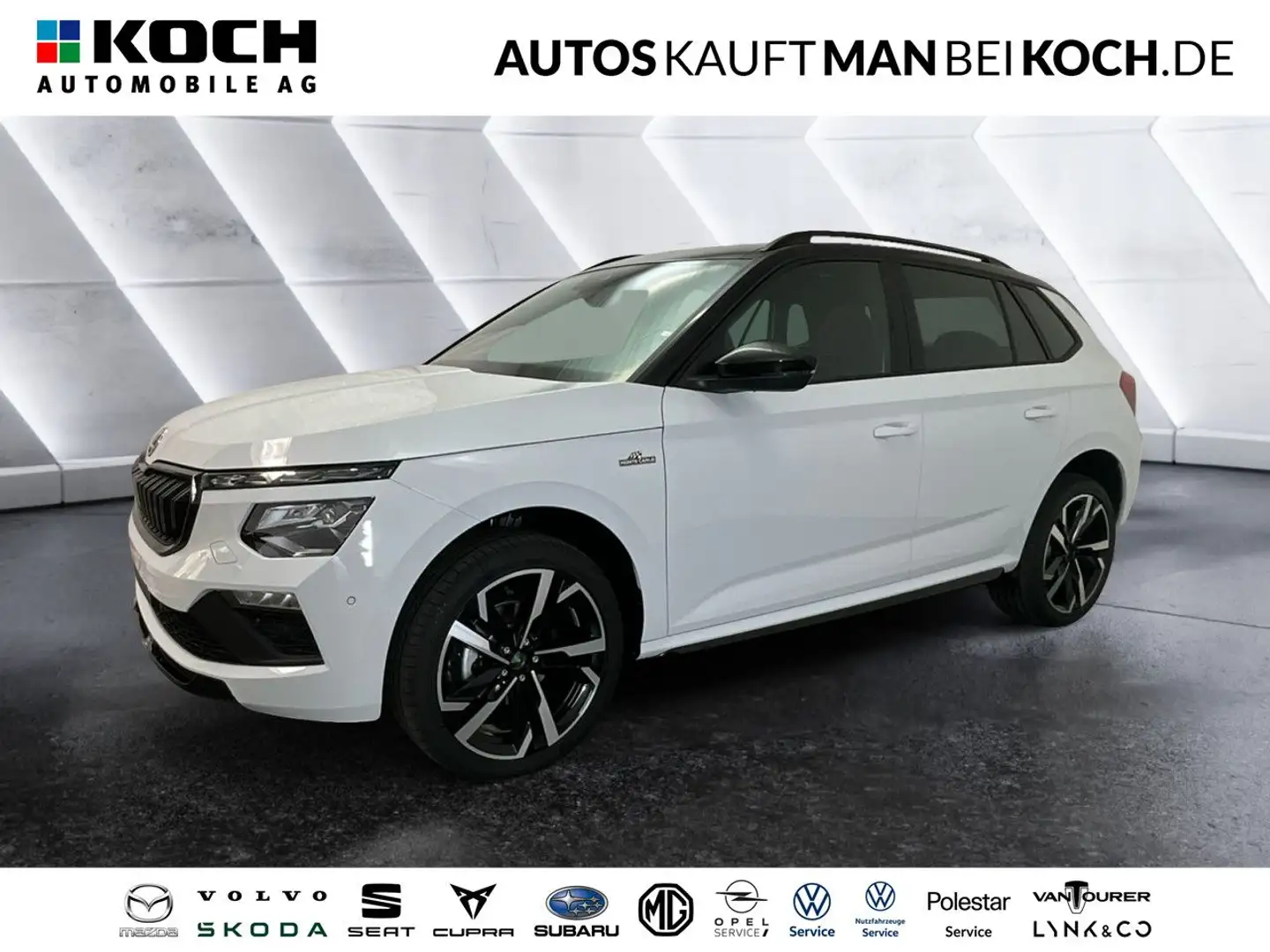 Skoda Kamiq 1.5 TSI DSG Monte Carlo PDC NAVI MATRIX AHK Weiß - 1