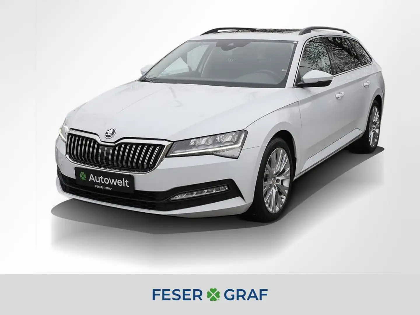 Skoda Superb Combi 2.0 TDI Ambition DSG LED Navi Pano Weiß - 1