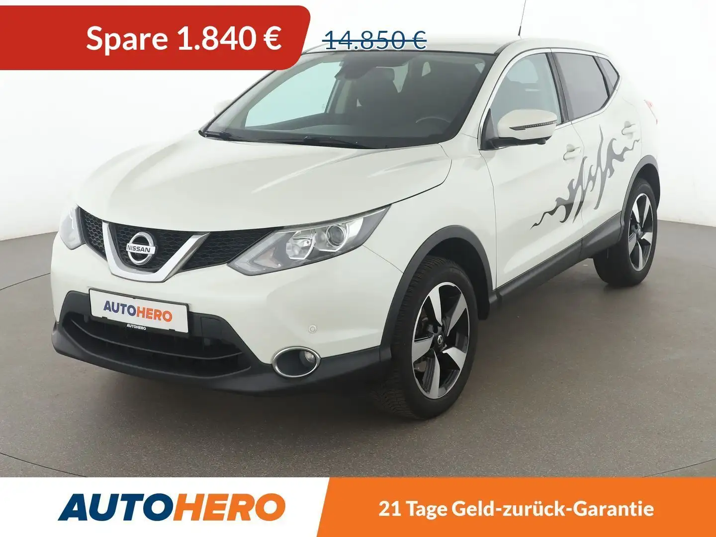 Nissan Qashqai 1.6 dCi N-Connecta*NAVI*CAM*PDC*SHZ*TEMPO* Wit - 1
