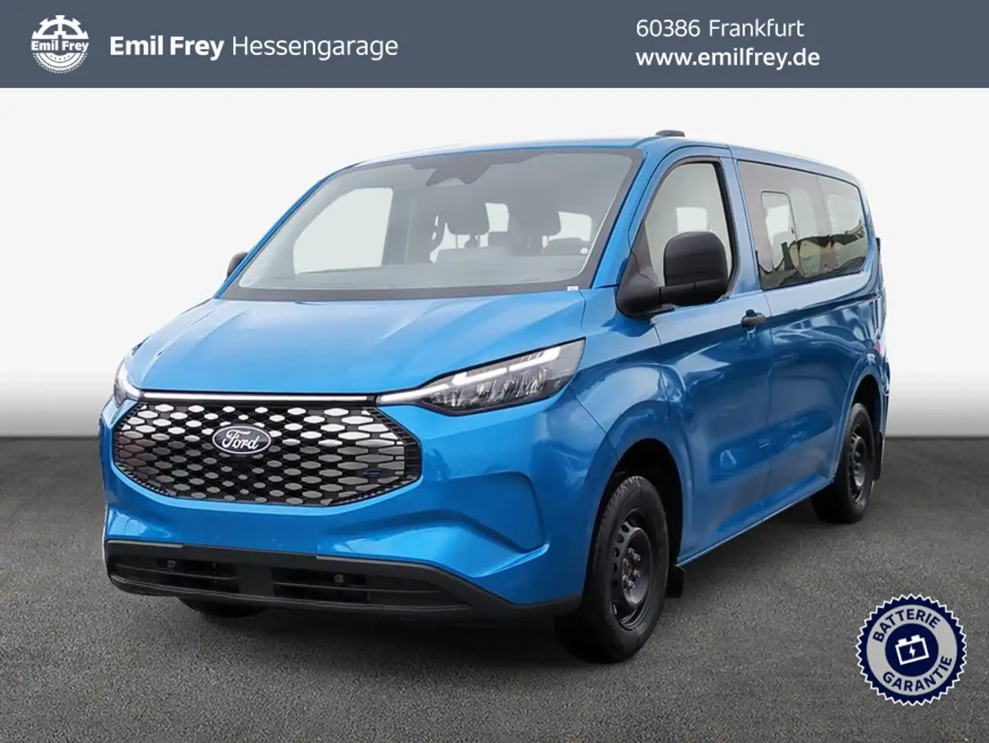 Ford e-Transit Custom 340 L1H1 PKW HA Trend Blauw - 1