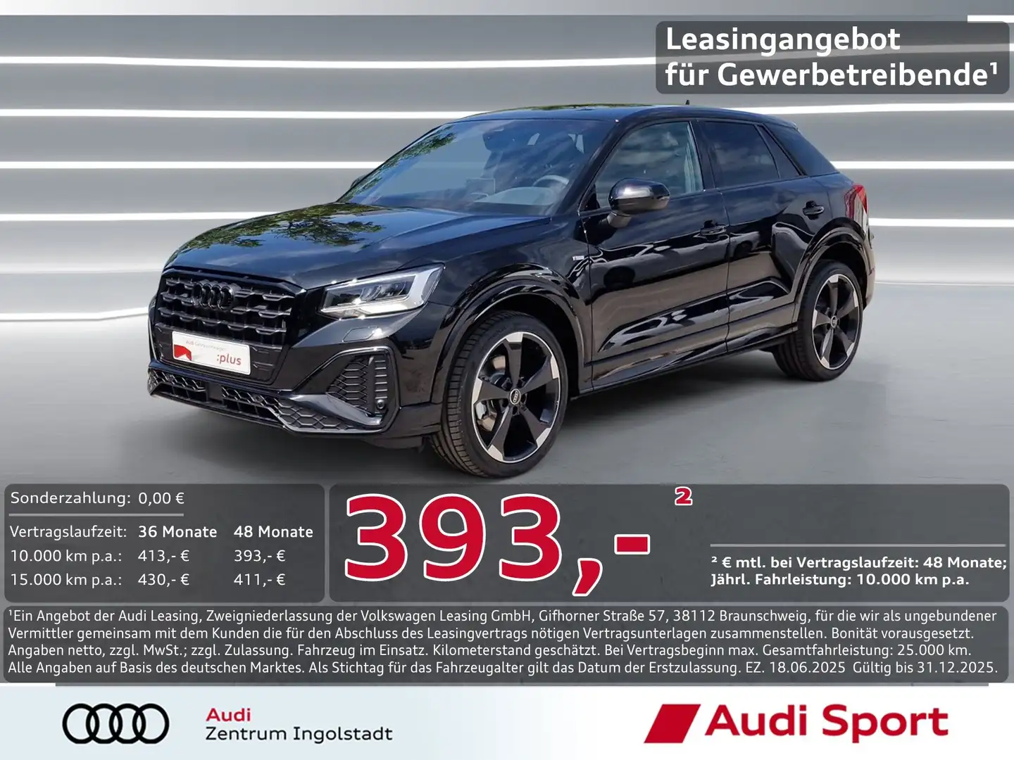 Audi Q2 35 TFSI 2x S line AHK ACC NAVI virtual+ 19" Schwarz - 1