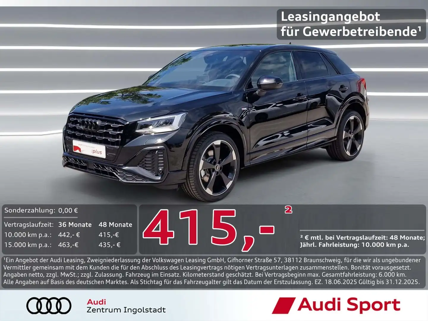 Audi Q2 35 TFSI 2x S line AHK ACC NAVI virtual+ 19" Schwarz - 1