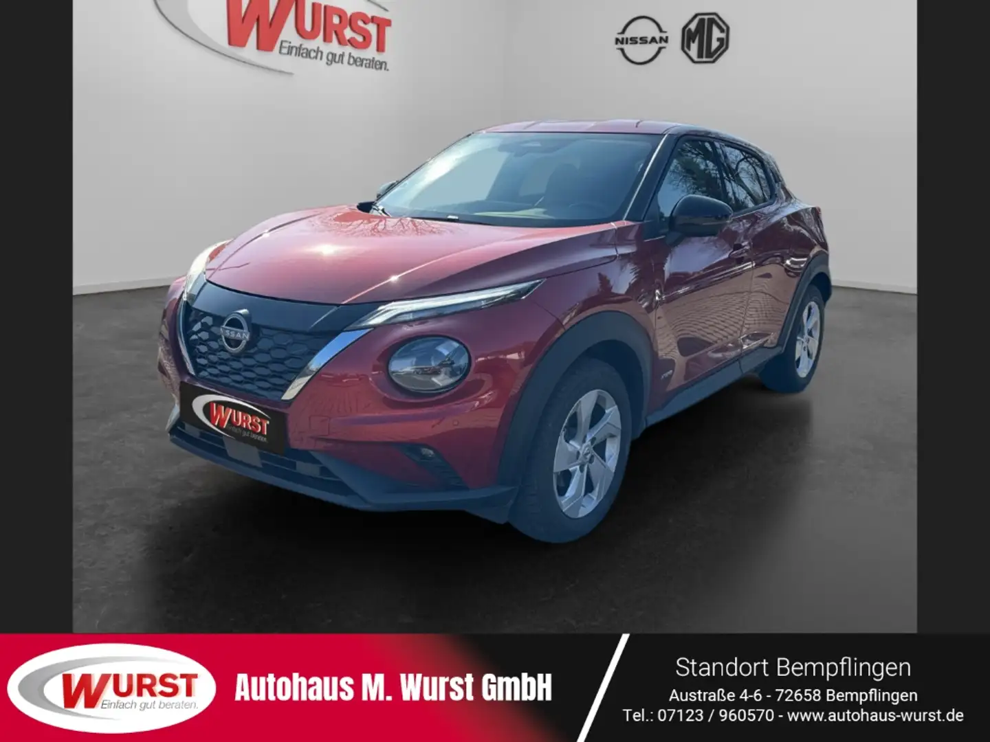 Nissan Juke Hybrid Tekna 143PS Automatik LED Kamera SHZ ALU Rot - 1