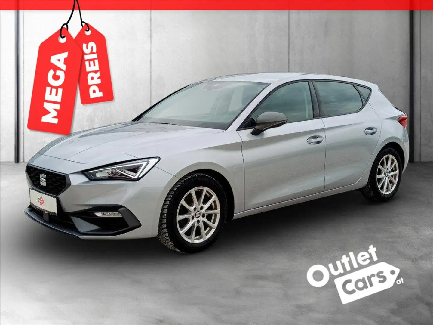 SEAT Leon 2.0 TDI FR ASSIST+LED+NAVI+Sportp.+MEGAPREIS Silber - 1