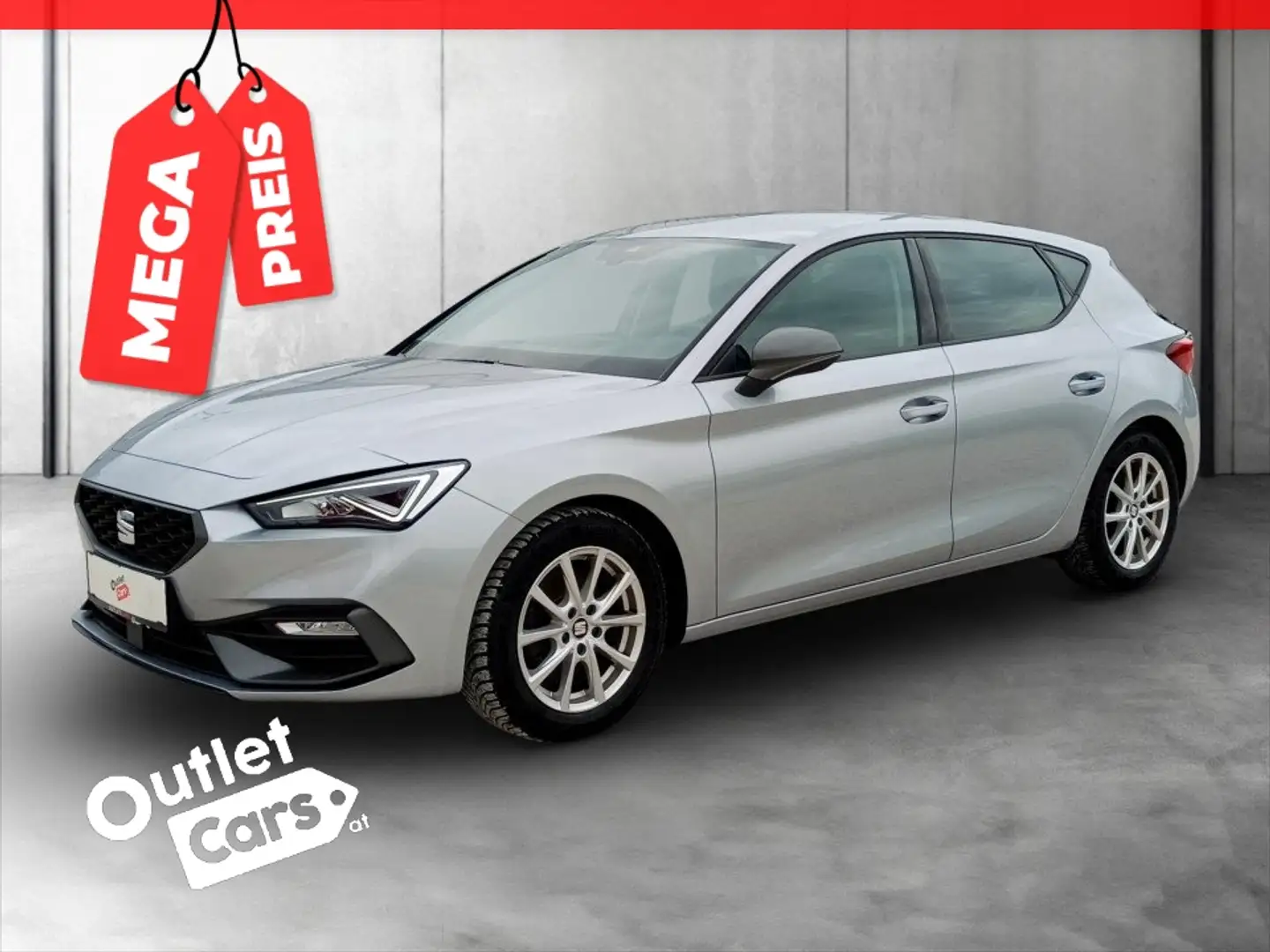 SEAT Leon 2.0 TDI FR ASSIST+LED+NAVI+Sportp.+MEGAPREIS Silber - 1