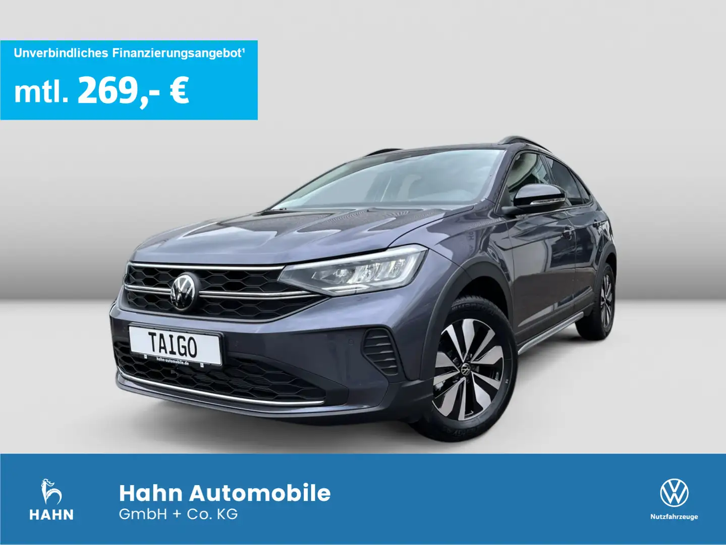 Volkswagen Taigo GOAL 1,0TSI DSG 116 PS AHK KAM ACC LED APP Grau - 1