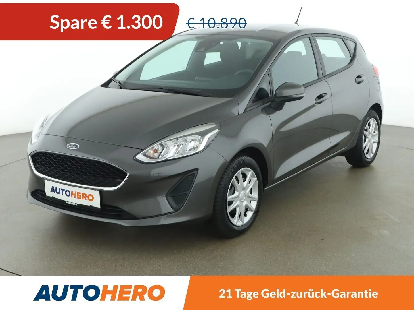Ford Fiesta 1.0 EcoBoost Trend *TEMPO*SPUR*KLIMA*BT* Grau - 1