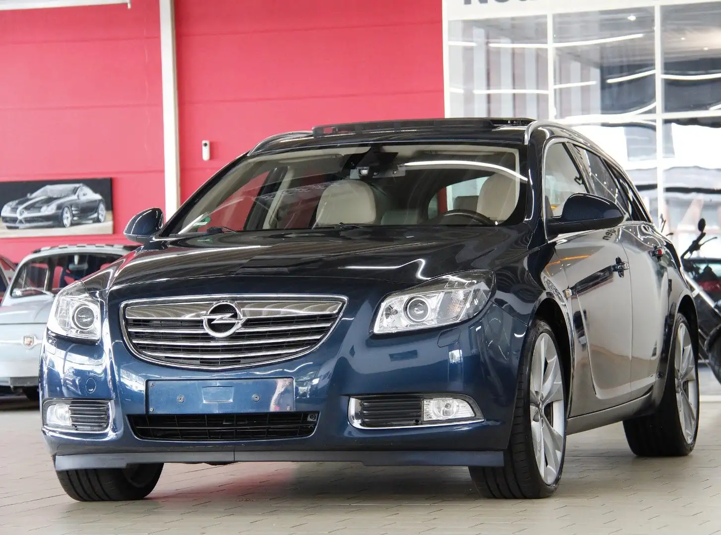 Opel Insignia INSiGNiA 2.8 V6 4x4 COSMO *LEDER-BEiGE*PANORAMA* Azul - 1