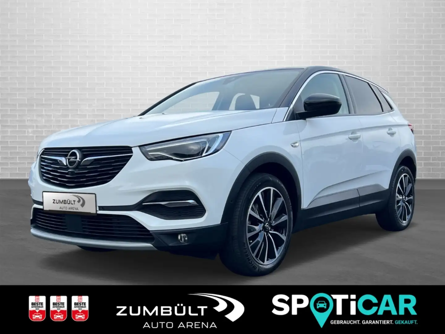 Opel Grandland Ultimate 1.2T +Leder LED Pano eHeckkl 360Kamera Kl Weiß - 1