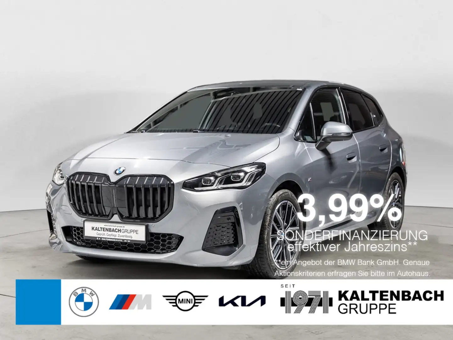 BMW 218 i Active Tourer M-Sport AHK LED ACC NAVI Grau - 1