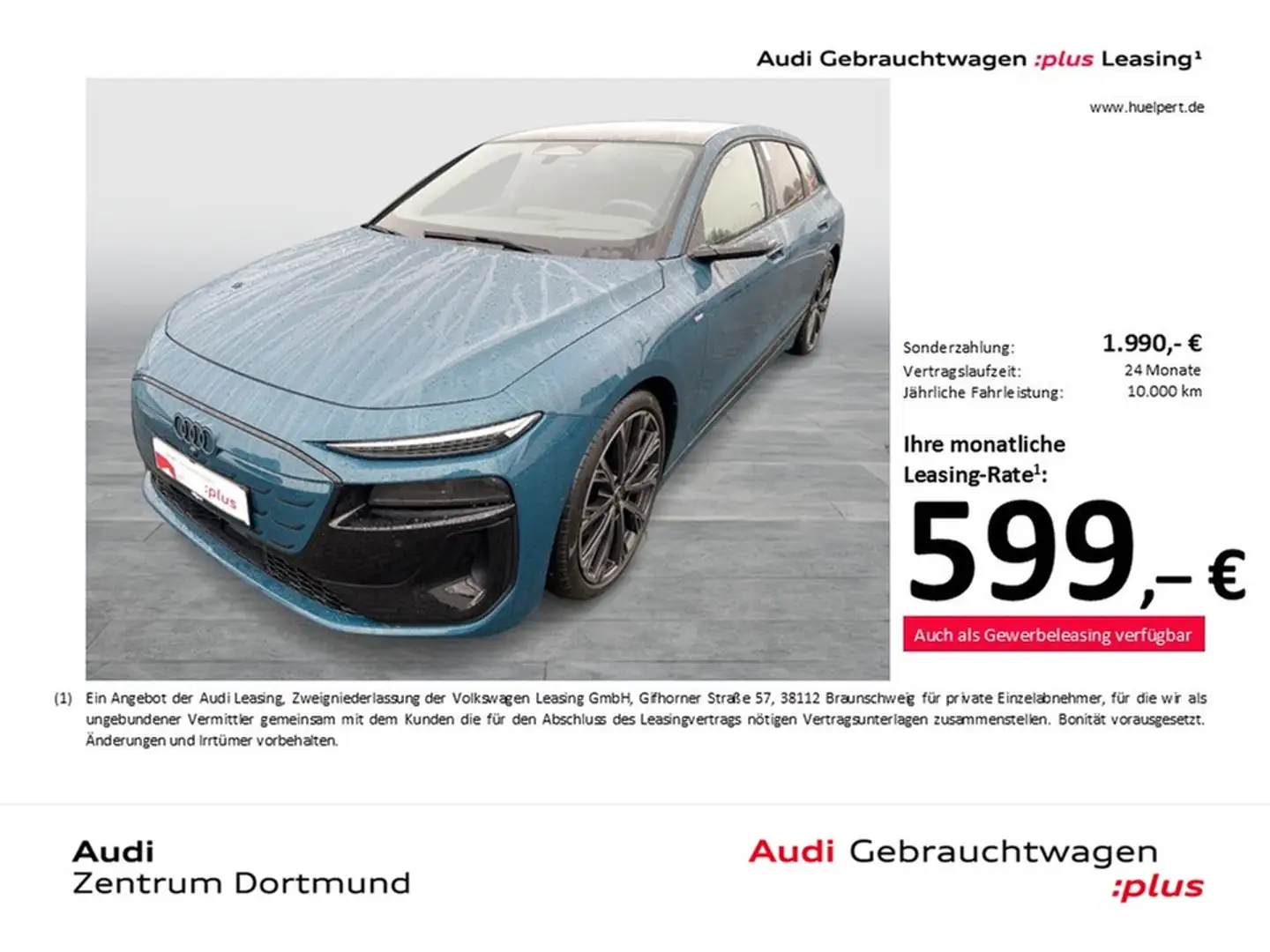 Audi A6 e-tron Avant performance S LINE PANO B&O LM21 Blau - 1