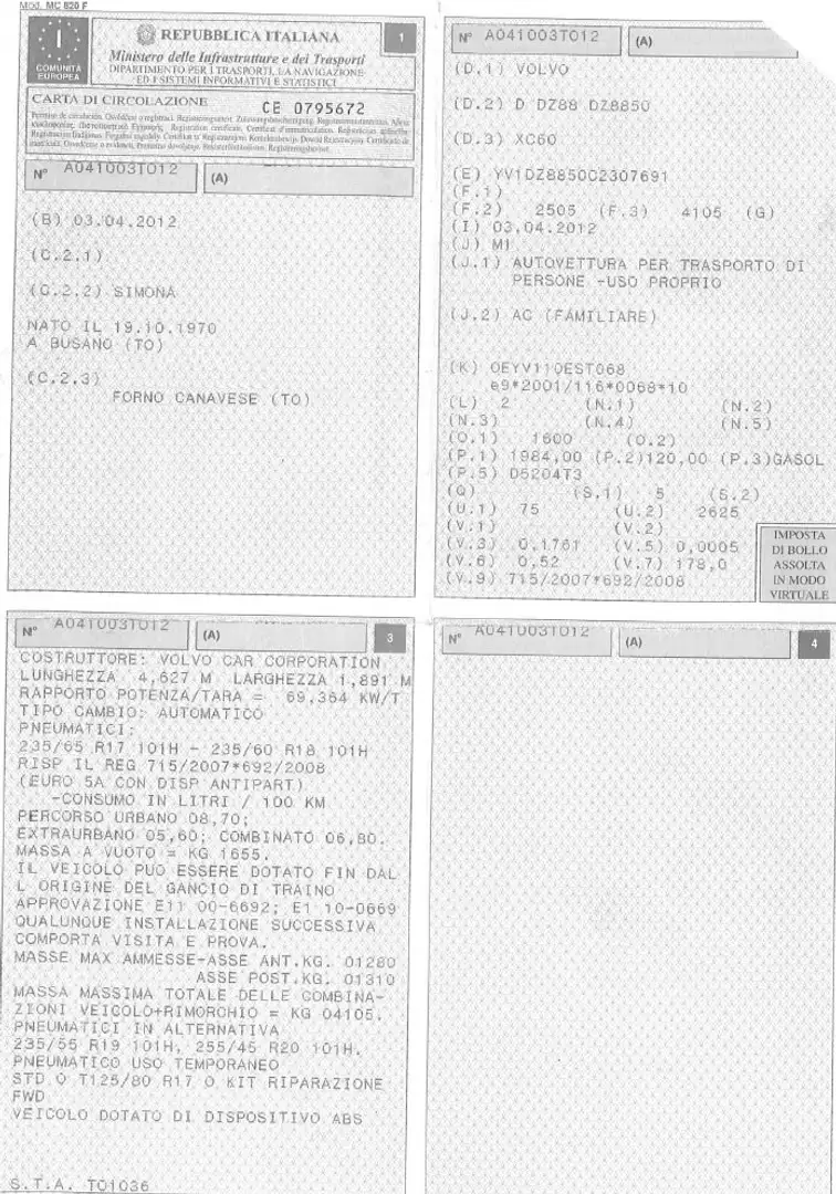 Volvo XC60 D3 Geartronic Int.Pelle Manutenzioni Certificate Bianco - 2