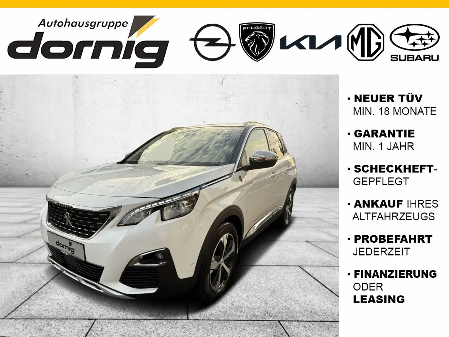 Peugeot 3008 Crossway BlueHDI 130, AHK Weiß - 1