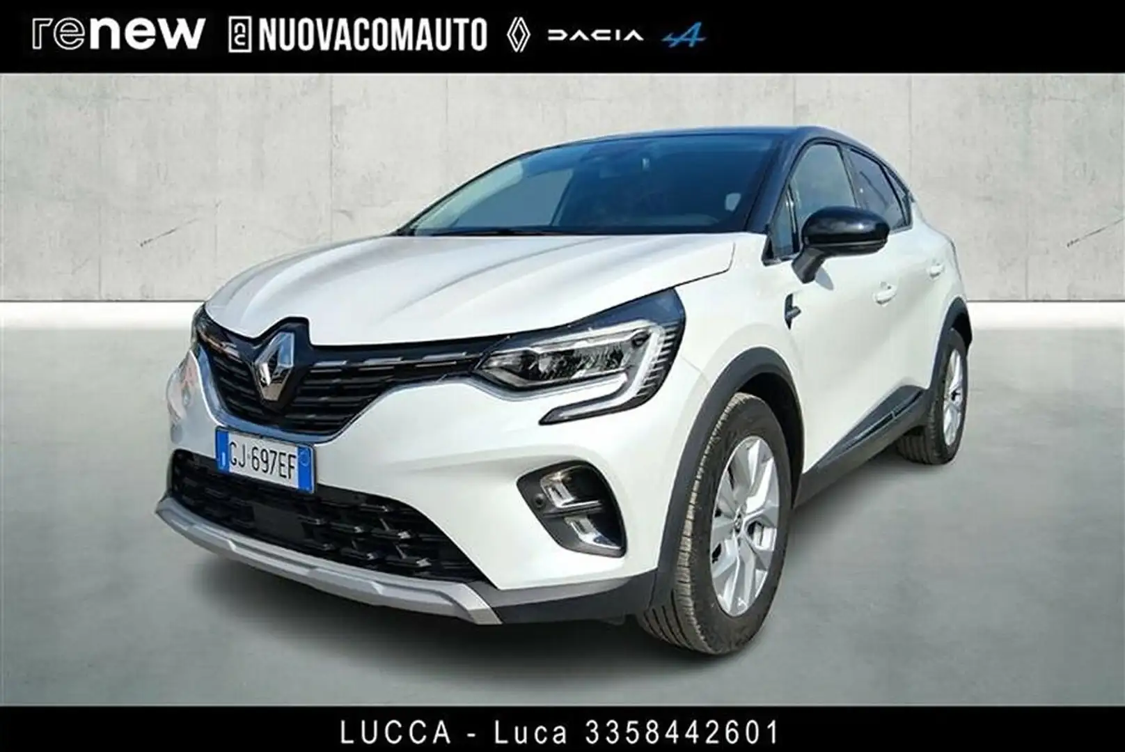 Renault Captur 1.0 tce Intens Gpl 100cv my21 Bianco - 1