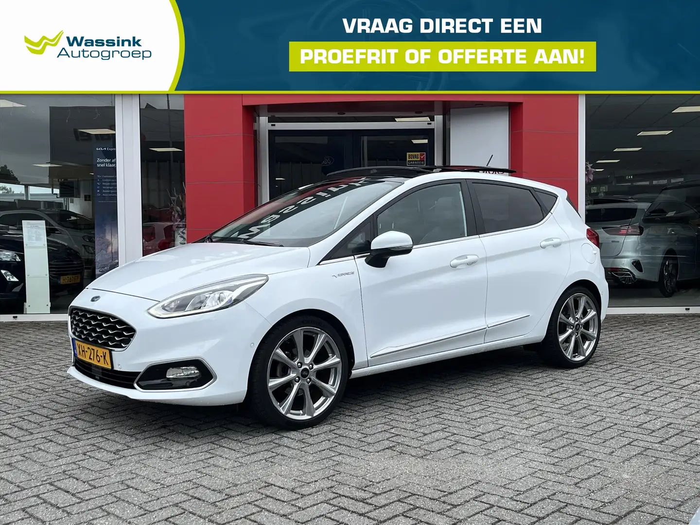 Ford Fiesta 1.0 EcoBoost 125pk 5dr Vignale | Stoel/ Stuur verw Wit - 1