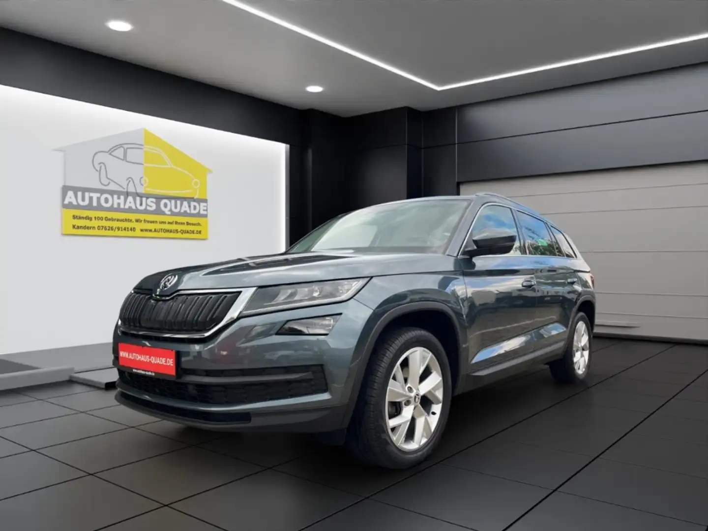 Skoda Kodiaq 4x4/ 7-Sitzer Navi Leder Memory Sitze LED Kurvenli Grau - 1