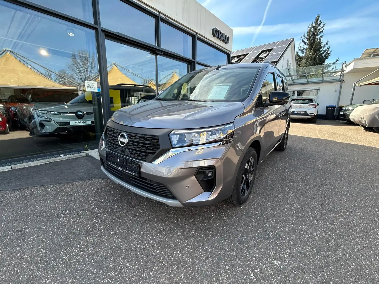 Nissan Townstar Kombi L1 Tekna 1,3 DIG-T Klima, SHZ, RFK Grijs - 2