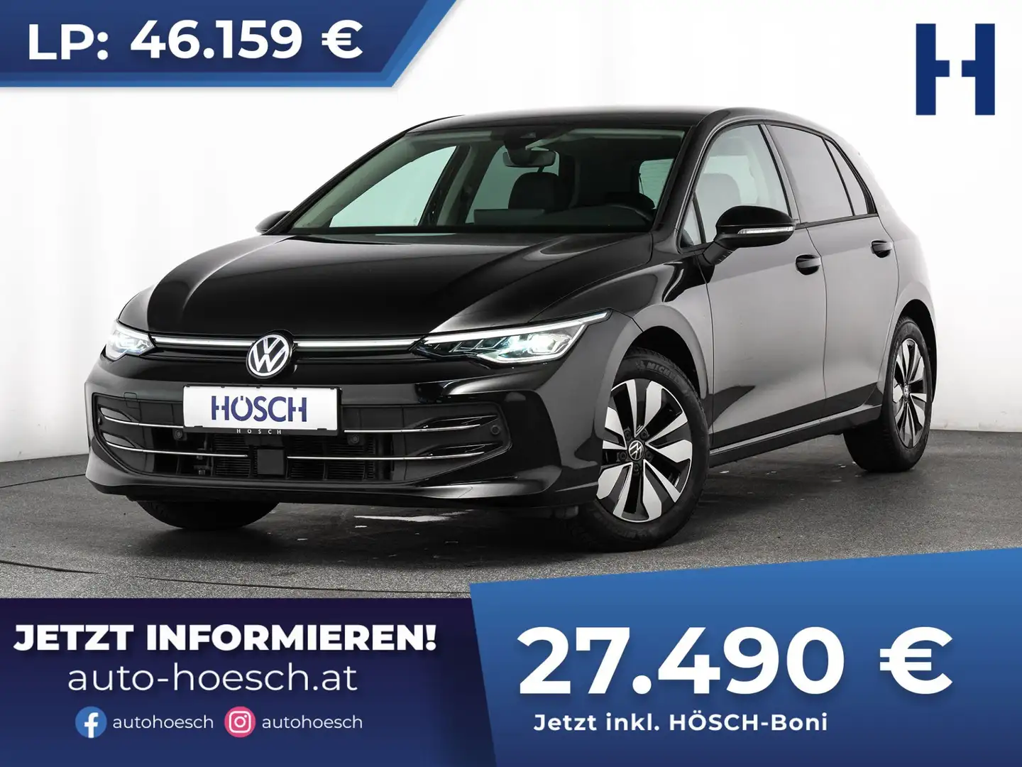 Volkswagen Golf Life TDI Aut. LED+ AHK WINTER DISCOVER ASSISTENZ Schwarz - 1