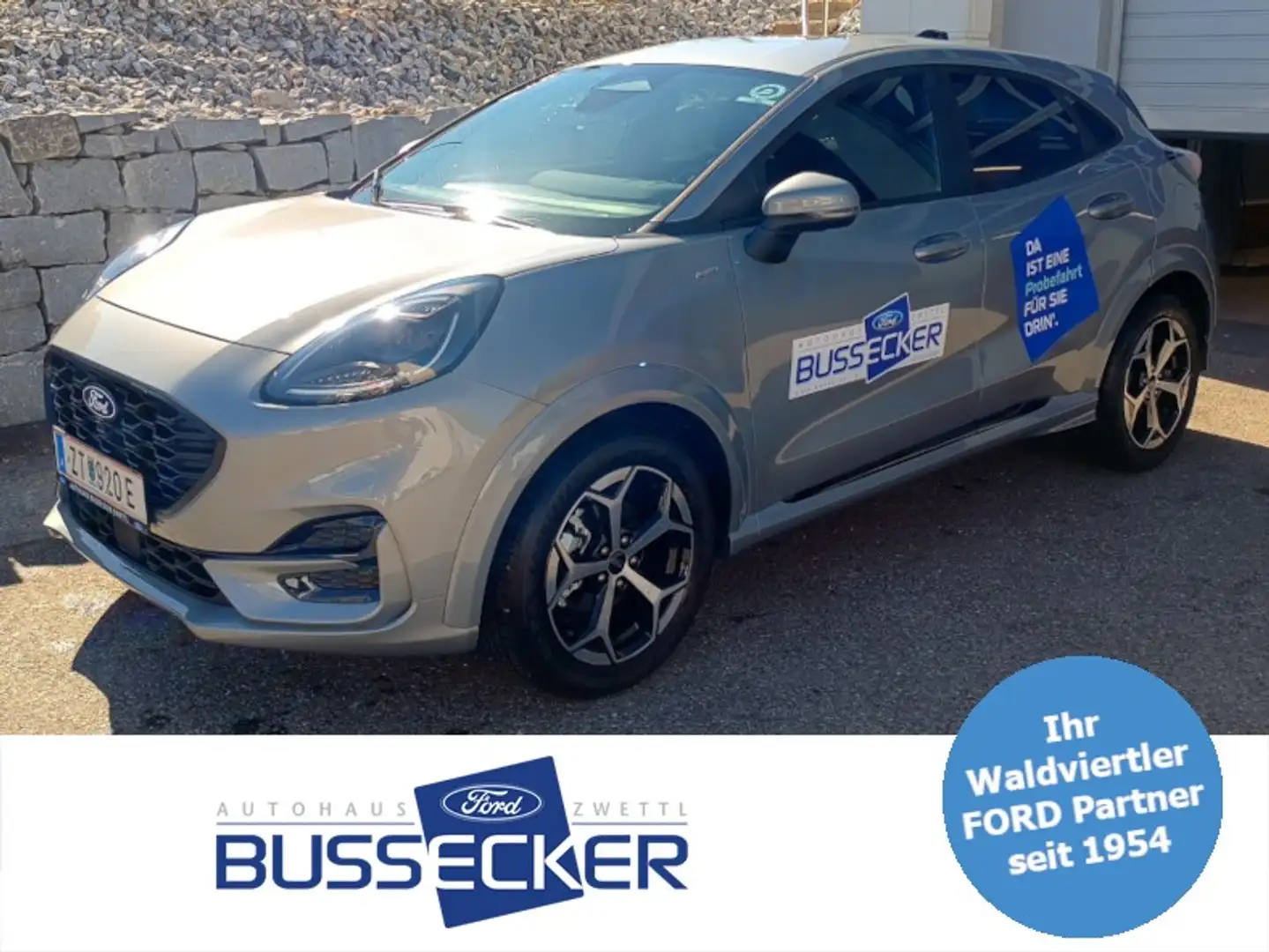 Ford Puma 1,0 EcoBoost Hybrid ST-Line Silber - 1