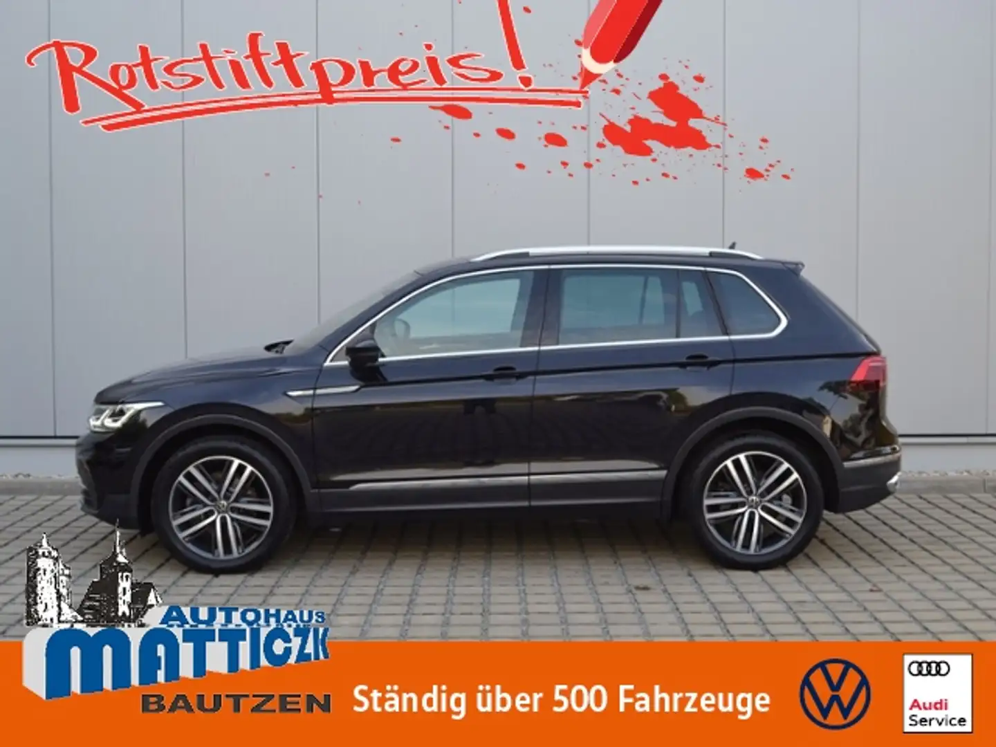 Volkswagen Tiguan 2.0 TDI 200 PS 4Motion DSG Elegance AHK/SPORT+CAR Schwarz - 1