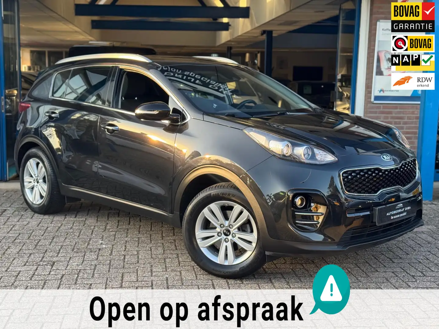 Kia Sportage 1.6 GDI DynamicLine 2017 NAVI CAMERA Trekh NAP! Zwart - 1