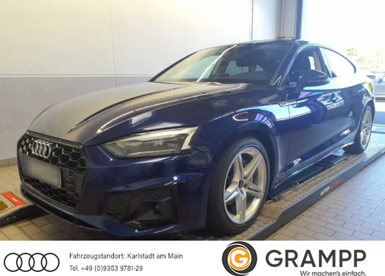 Audi A5 S line 40 TDI S-tronic +LED+KAMERA+ Blau - 1