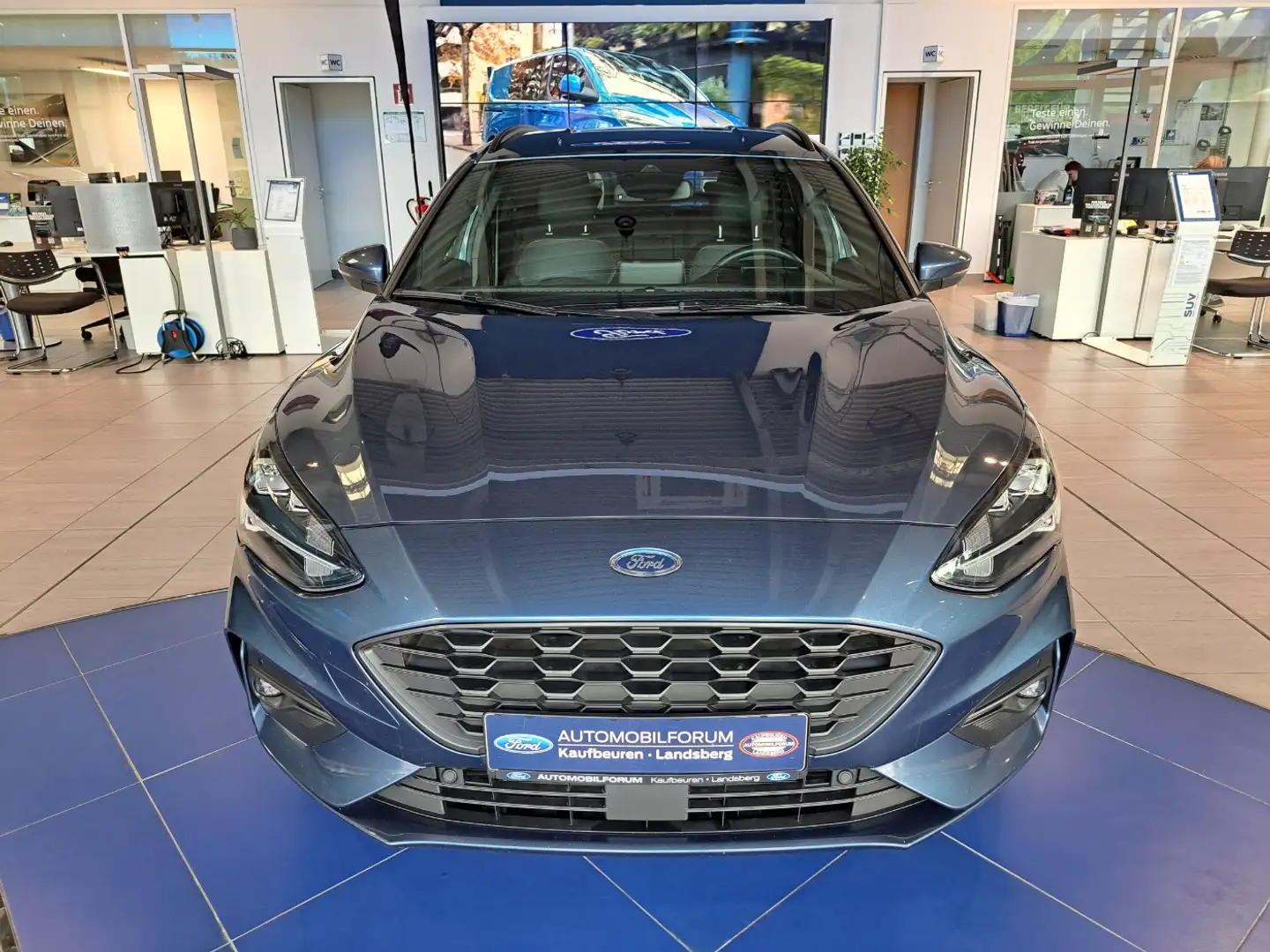 Ford Focus Turnier 1.5 EcoBlue LED ACC HUD KAM SHZ Bleu - 2