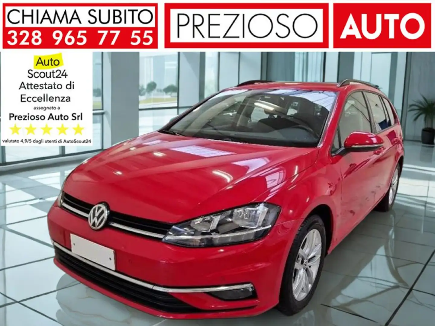 Volkswagen Golf Variant 1.6 TDI 115 CV Business BlueMotion Technology Rosso - 1