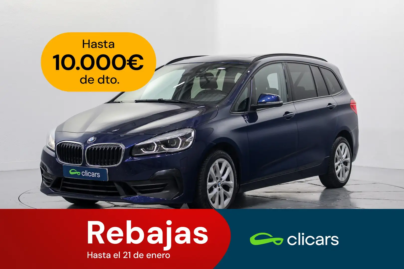 BMW 220 220dA Gran Tourer xDrive Bleu - 1
