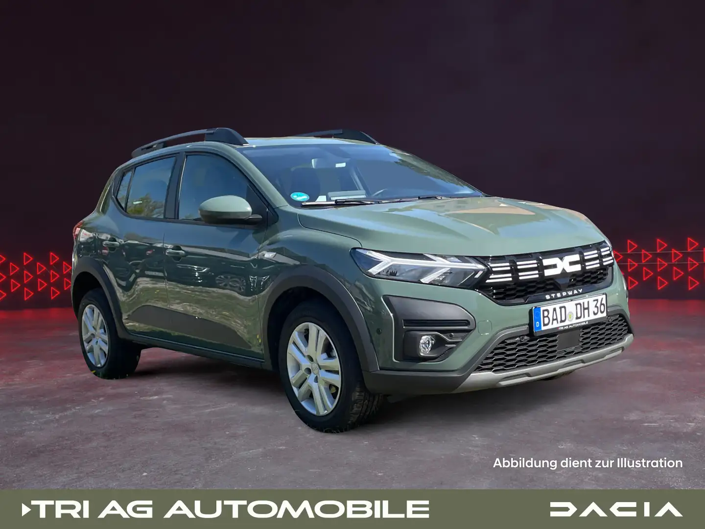 Dacia Sandero Stepway Expression TCe 90 Automatik Groen - 1