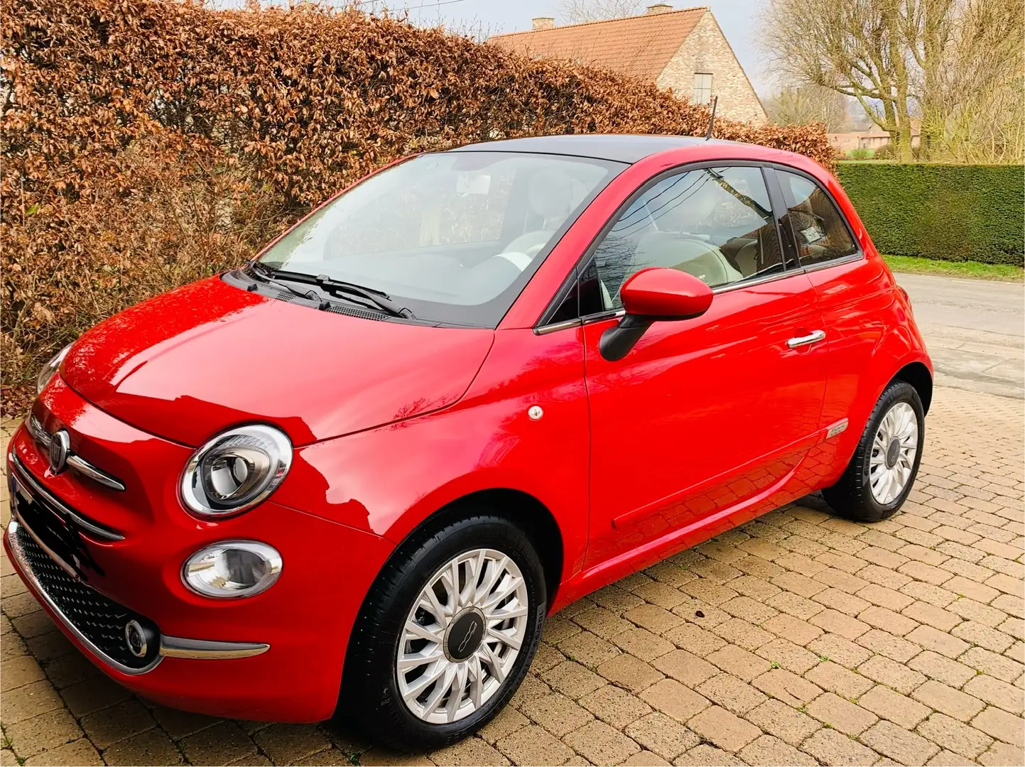 Fiat 500 500 1.2i ECO Pop Rood - 1