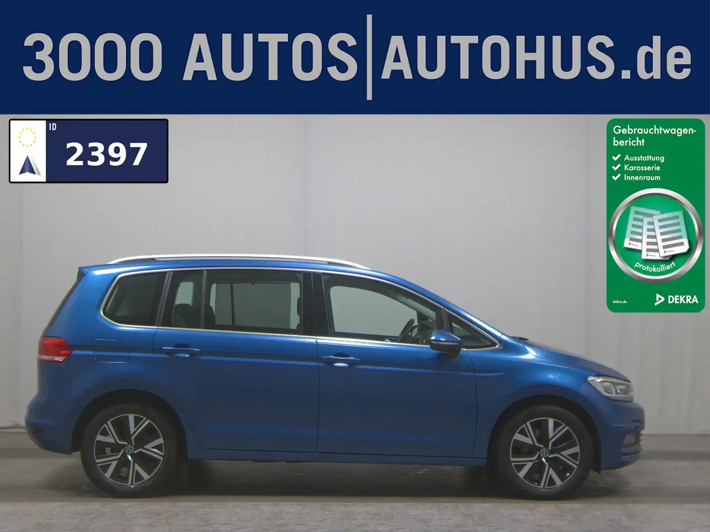 Volkswagen Touran 2.0 TDI Highline Navi LED DAB Pano PDC Bleu - 1