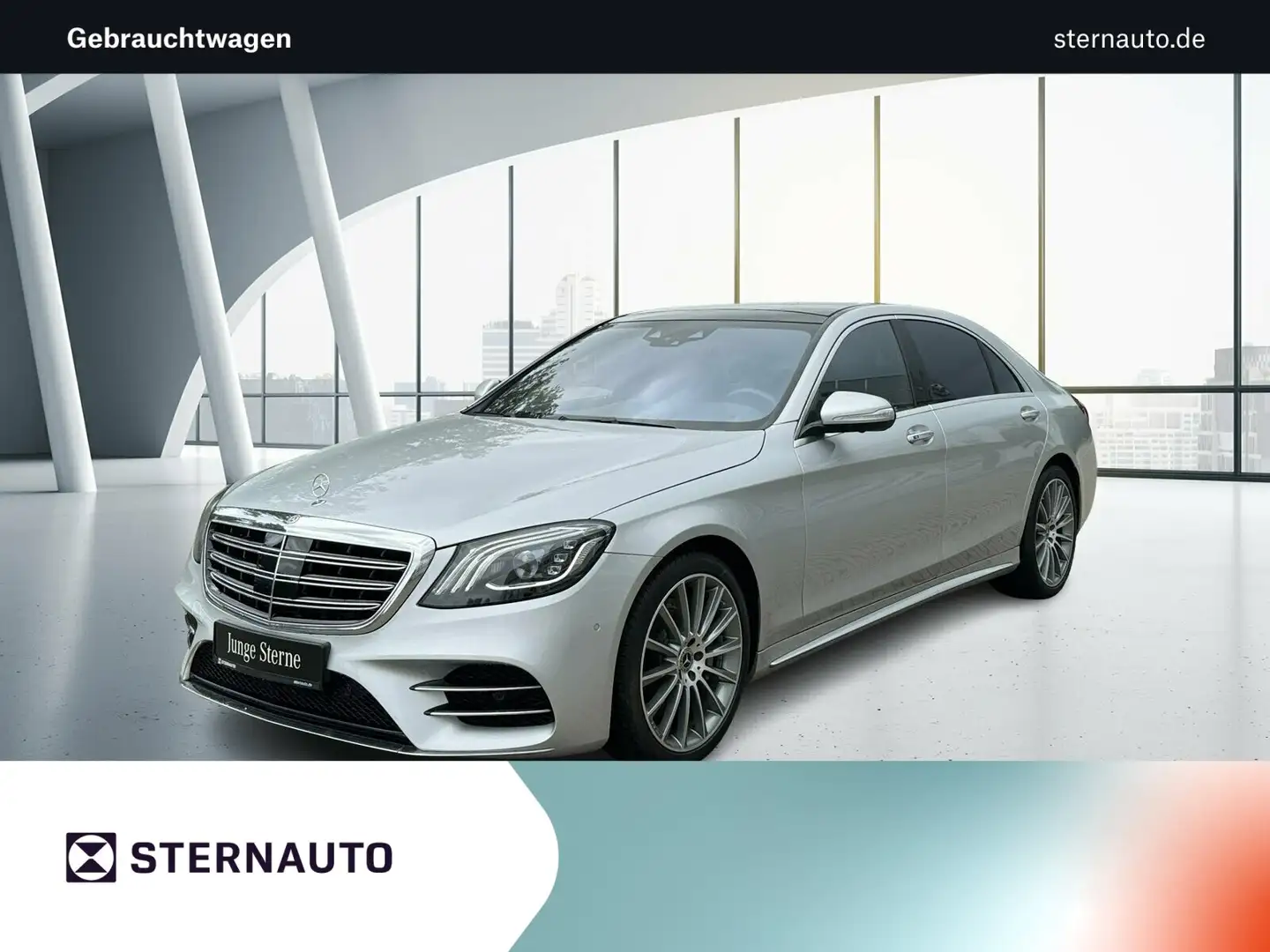 Mercedes-Benz S 560 S 560 4M L AMG Line COMAND APS Navi Pano.-Dach LED Zilver - 1