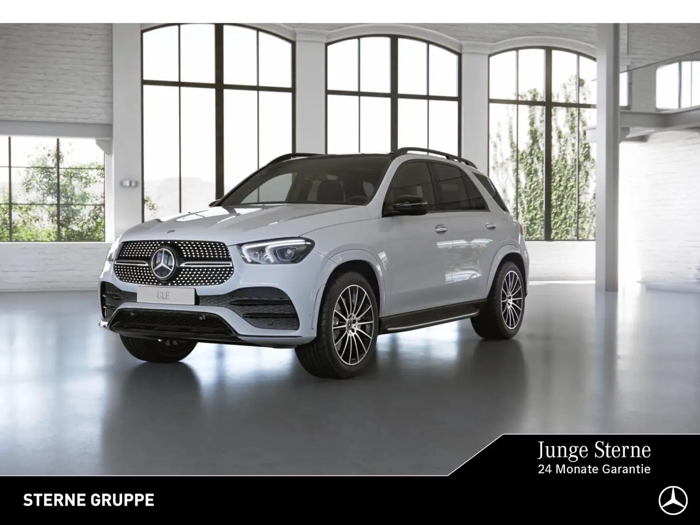Mercedes-Benz GLE 350 GLE 350 de 4M AMG NIGHT AHK DISTR PANO BURM 21" Blanc - 1