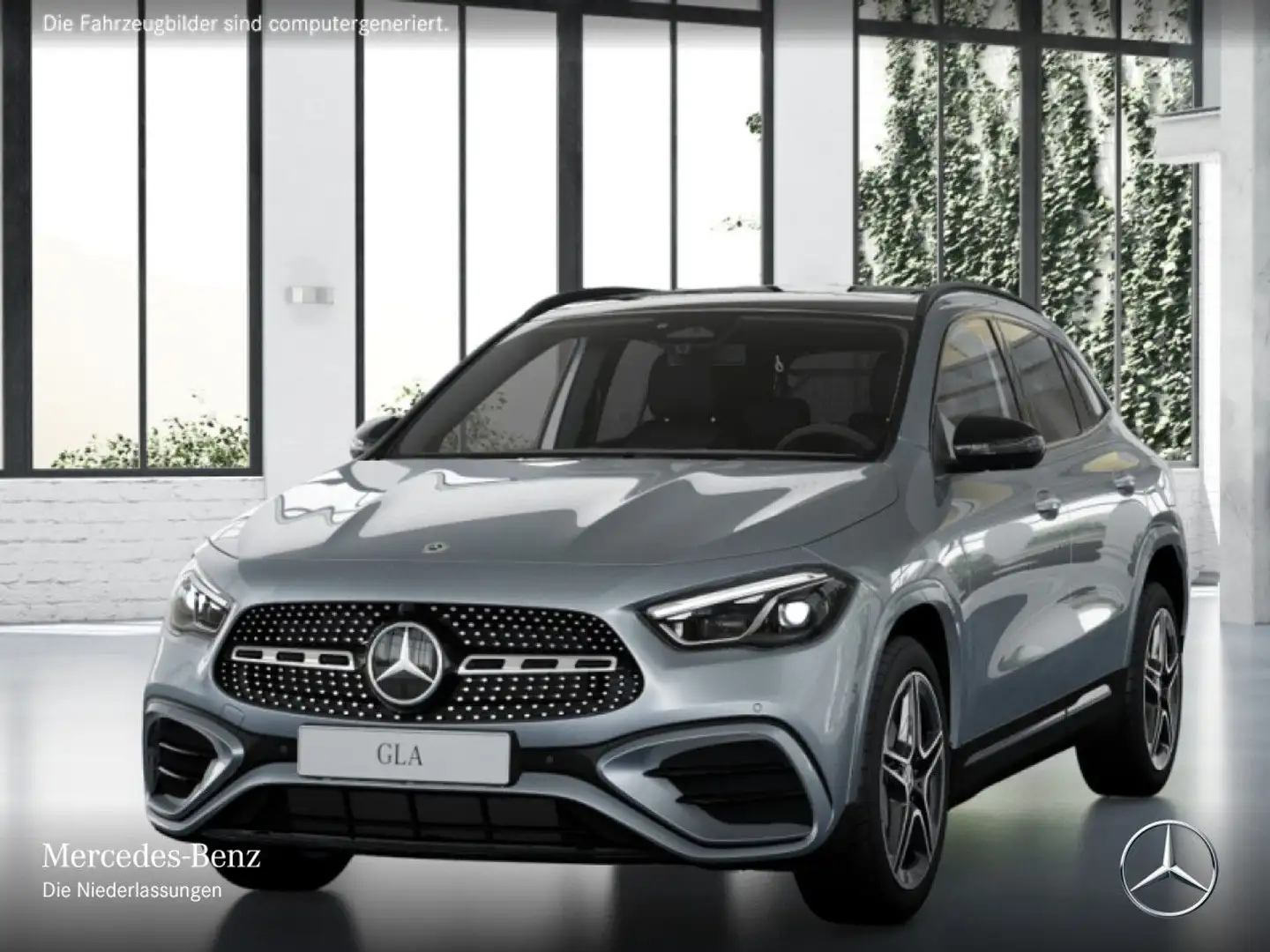 Mercedes-Benz GLA 180 AMG+NIGHT+PANO+360°+MULTIBEAM+19"+TOTW+7G Silber - 2