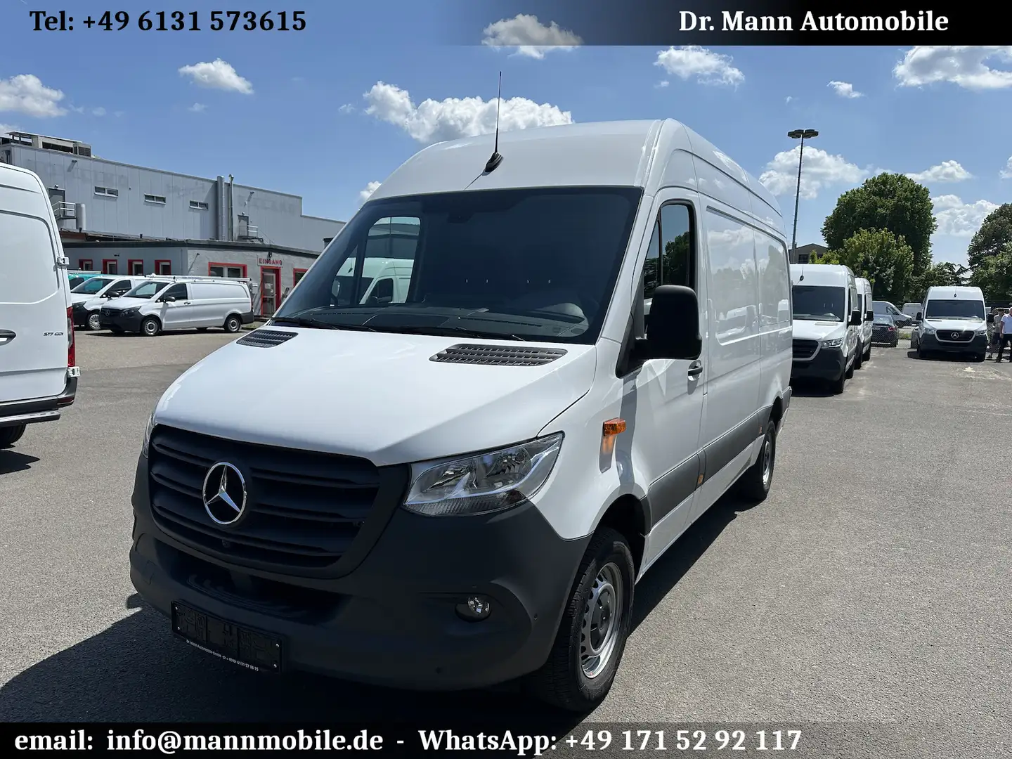 Mercedes-Benz Sprinter 317 CDI RWD L2 Top Ausstattung Schwingsitz Blanc - 1