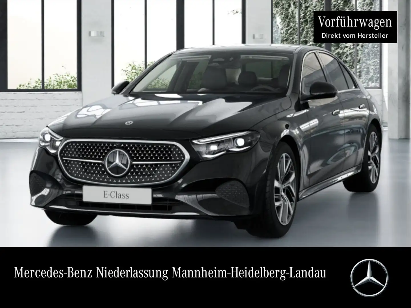 Mercedes-Benz E 220 d Avantgarde 360° Pano Distr. Spurhalt-Ass Schwarz - 1