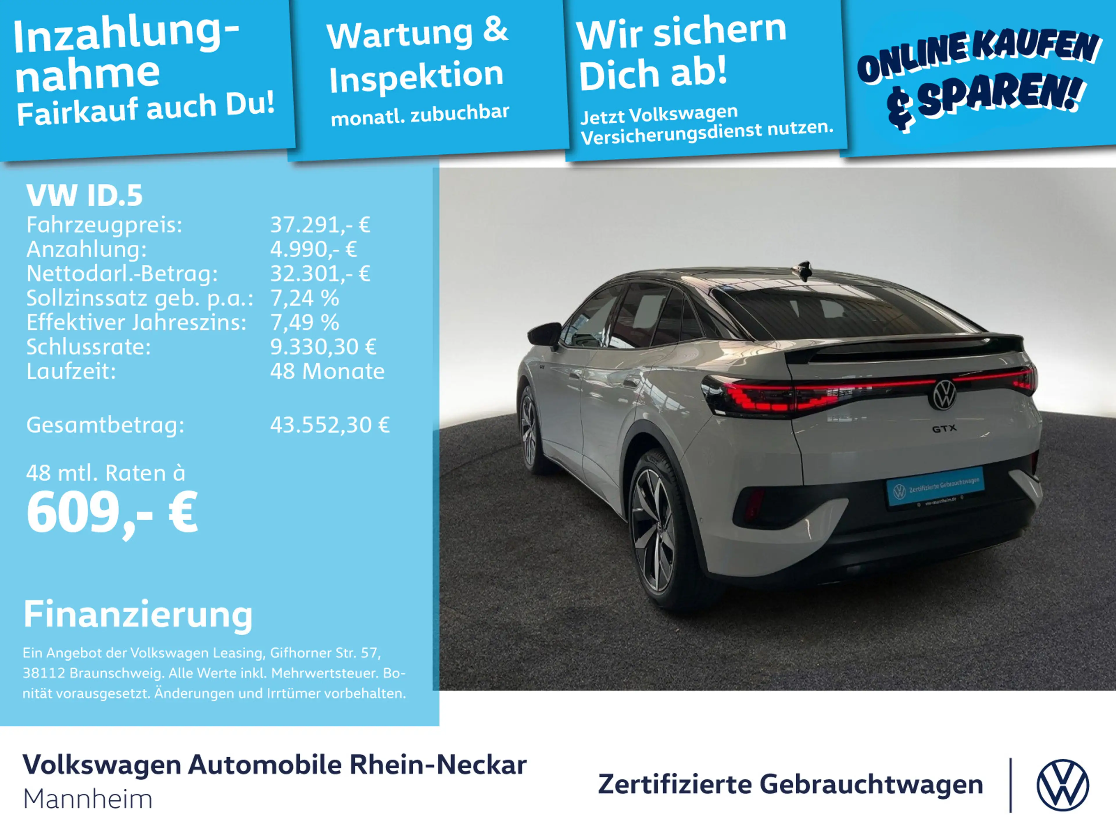Volkswagen ID.5 GTX 4Motion 250kW Navi Pano Kamera uvm — photo 2